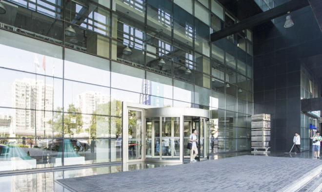 歌华大厦正门图